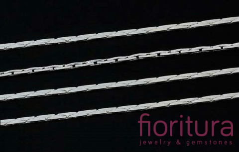 ŁAŃCUSZEK CARDANO 0,8x0,8MM POSREBRZANY