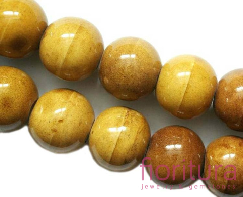 CERAMIKA KULA 18MM KOLOR JESIENNY ŻÓŁTY