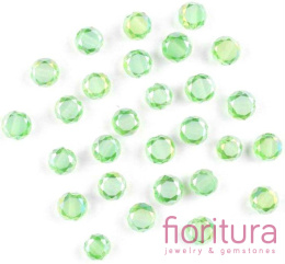 KORALIKI KRYSZTAŁOWE KRĄŻEK 6x4MM KOLOR PERIDOT AB