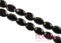 KORALIKI SZKLANE OWAL 12x9MM KOLOR CZARNY