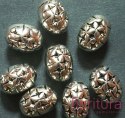 PRZEKŁADKA GWIEZDNE OLIWKI 21x10MM KOLOR STARE SREBRO