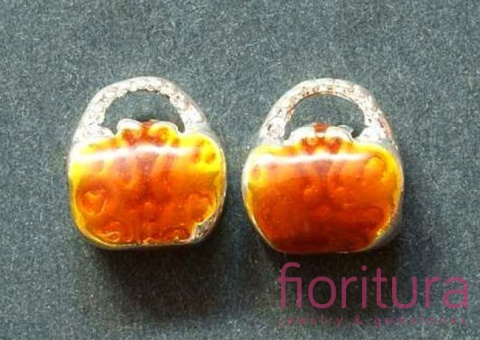 PRZEKŁADKA EMALIOWANA TOREBKA 12x10x7MM