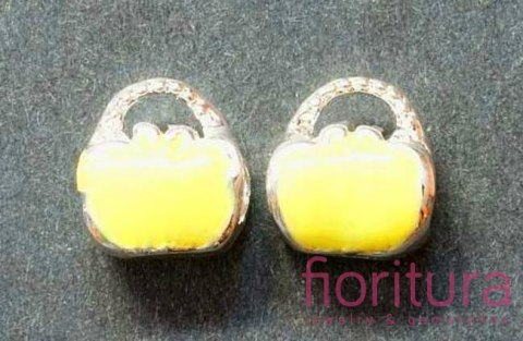 PRZEKŁADKA EMALIOWANA TOREBKA 12x10x7MM