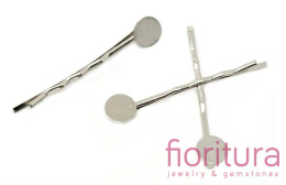 BAZA WSUWKI DO WŁOSÓW 50x2MM KOLOR STARE SREBRO