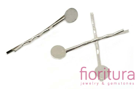 BAZA WSUWKI DO WŁOSÓW 50x2MM KOLOR STARE SREBRO