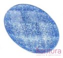 KABOSZON AKRYLOWY FASETOWANY Z BROKATEM OWAL 18x13MM KOLOR KOLOR ROYAL BLUE