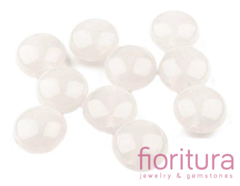 KORALIKI AKRYLOWE PASTYLKA 17x10MM KOLOR BIAŁY MLECZNY