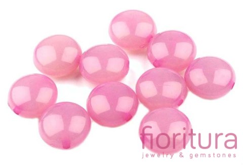 KORALIKI AKRYLOWE PASTYLKA 17x10MM KOLOR RÓŻOWY