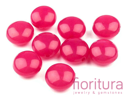 KORALIKI AKRYLOWE PASTYLKA 17x10MM KOLOR CYKLAMEN