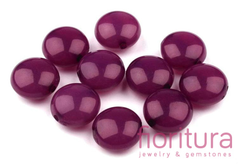 KORALIKI AKRYLOWE PASTYLKA 17x10MM KOLOR FIOLETOWY