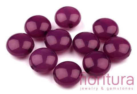 KORALIKI AKRYLOWE PASTYLKA 17x10MM KOLOR FIOLETOWY
