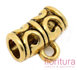 KRAWATKA DO ZAWIESZEK 11x9MM KOLOR ZŁOTY