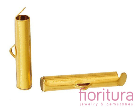 ZAKOŃCZENIE TUBOWE 15x6MM KOLOR ZŁOTY