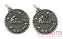 ZAWIESZKA ZODIAK WODNIK 23X20MM KOLOR STARE SREBRO