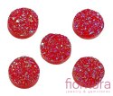 KABOSZON AKRYLOWY DRUZY KOŁO 12MM KOLOR RED AB
