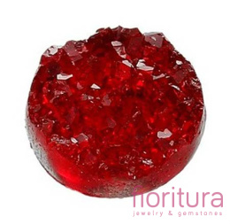 KABOSZON AKRYLOWY DRUZY KOŁO 12MM KOLOR RED