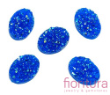 KABOSZON AKRYLOWY DRUZY OWAL 18x13MM KOLOR ROYAL BLUE AB