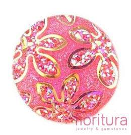 KABOSZON AKRYLOWY KOŁO 20MM KOLOR PINK AB