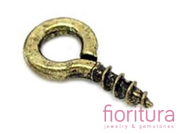 KRAWATKA WKRĘT Z OCZKIEM 8x4MM KOLOR STARE ZŁOTO