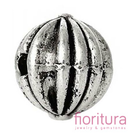 PRZEKŁADKA TYPU BALI 8MM KOLOR STARE SREBRO