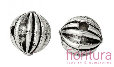 PRZEKŁADKA TYPU BALI 8MM KOLOR STARE SREBRO