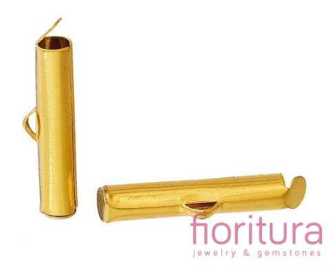 ZAKOŃCZENIE TUBOWE 20x6MM KOLOR ZŁOTY