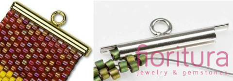 ZAKOŃCZENIE TUBOWE 20x6MM KOLOR ZŁOTY