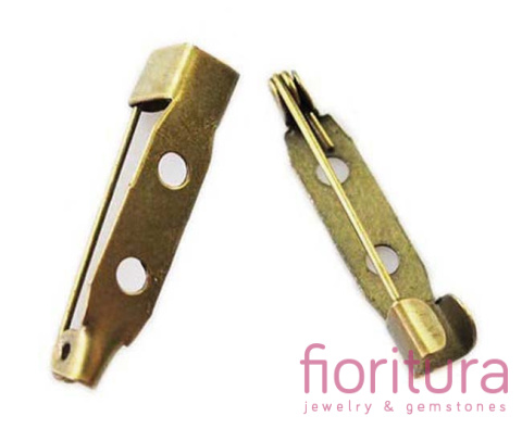 BAZA BROSZKI ZAPIĘCIE 20x5x5MM KOLOR STARE ZŁOTO