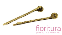 BAZA WSUWKI DO WŁOSÓW 58x2MM KOLOR STARE ZŁOTO