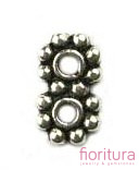 ROZDZIELACZ NA DWA 7x4MM KOLOR STARE SREBRO