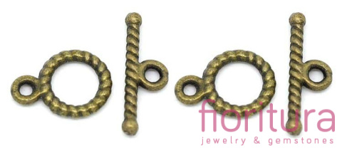 ZAPIĘCIE PRZEKŁADKOWE12x9MM KOLOR STARE ZŁOTO