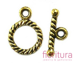 ZAPIĘCIE PRZEKŁADKOWE TOGGLE 10x14MM KOLOR ZŁOTY