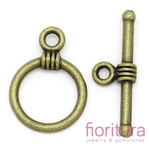 ZAPIĘCIE PRZEKŁADKOWE 16x11MM KOLOR STARE ZŁOTO