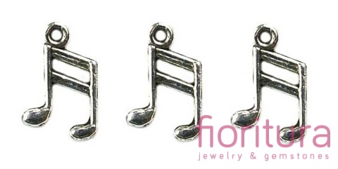 ZAWIESZKA NUTKI 14X10MM KOLOR STARE SREBRO