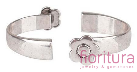 BAZA BRANSOLETKI TYPU CUFF 61MM KOLOR STARE SREBRO