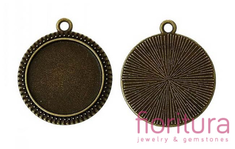 BAZA ZAWIESZKI KOŁO 20MM KOLOR STARE ZŁOTO