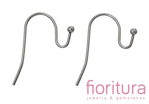 BIGLE OTWARTE Z KULKĄ 21x11,5MM STAL NIERDZEWNA