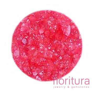 KABOSZON AKRYLOWY DRUZY KOŁO 18MM KOLOR CZERWONY