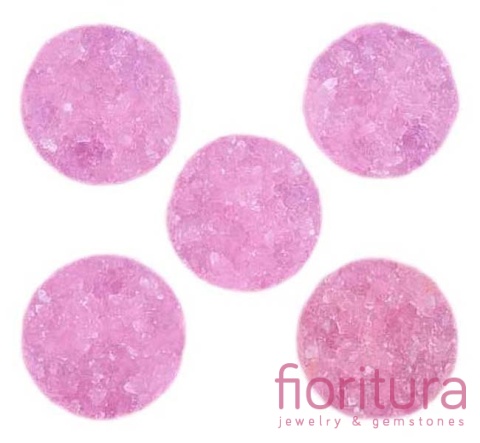 KABOSZON AKRYLOWY KOŁO OK.14MM KOLOR LIGHT PINK