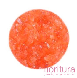 KABOSZON AKRYLOWY DRUZY KOŁO OK.14MM KOLOR ORANGE NEON