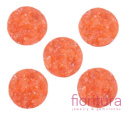 KABOSZON AKRYLOWY DRUZY KOŁO OK.14MM KOLOR ORANGE NEON