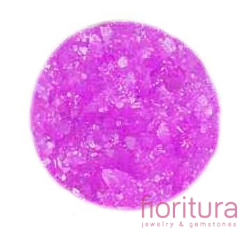 KABOSZON AKRYLOWY DRUZY KOŁO OK.14MM KOLOR VIOLET