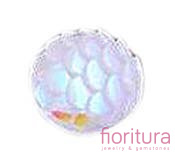 KABOSZON AKRYLOWY WZÓR RYBIEJ ŁUSKI 10,5x2MM KOLOR WHITE AB