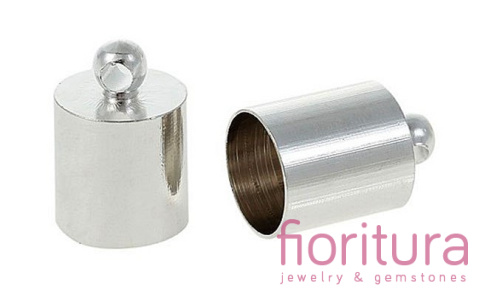 KOŃCÓWKA DO WKLEJANIA 7,5MM KOLOR SREBRNY