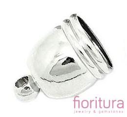 KOŃCÓWKA DO WKLEJANIA 8,5MM KOLOR SREBRNY