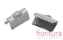 KOŃCÓWKA DO ZACISKANIA 8x6MM KOLOR SREBRNY