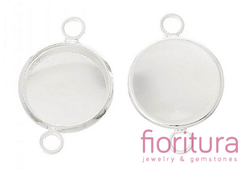 BAZA ŁĄCZNIKA 12MM KOLOR SREBRNY