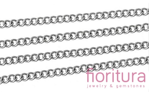 ŁAŃCUSZEK PANCERKA 2,7x2MM STAL NIERDZEWNA