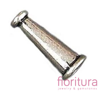 NAKŁADKA STOŻEK 15X6MM KOLOR STARE SREBRO