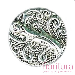 PRZEKŁADKA KRĄŻEK 13MM KOLOR STARE SREBRO